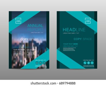 Annual report brochure layout design template, Leaflet advertising, poster, magazine, Business Financial for background, Empty copy space, Flat style vector illustration artwork A4 size.
