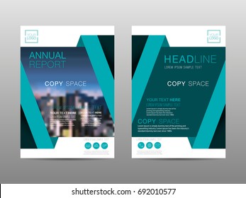 Annual report brochure layout design template, Leaflet advertising, poster, magazine, Business Financial for background, Empty copy space, Flat style vector illustration artwork A4 size.