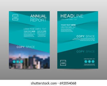 Annual report brochure layout design template, Leaflet advertising, poster, magazine, Business Financial for background, Empty copy space, Flat style vector illustration artwork A4 size.