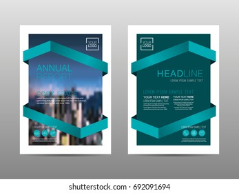 Annual report brochure layout design template, Leaflet advertising, poster, magazine, Business Financial for background, Empty copy space, Flat style vector illustration artwork A4 size.