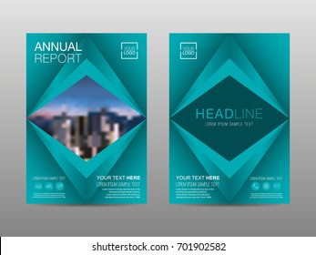 Annual report brochure layout design template, Leaflet advertising, poster, magazine, Business Financial for background, Empty copy space, Flat style vector illustration artwork A4 size.