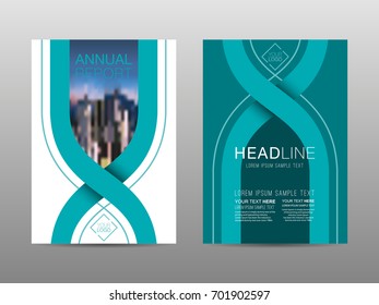 Annual report brochure layout design template, Leaflet advertising, poster, magazine, Business Financial for background, Empty copy space, Flat style vector illustration artwork A4 size.
