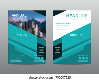 Annual report brochure layout design template, Leaflet advertising, poster, magazine, Business Financial for background, Empty copy space, Flat style vector illustration artwork A4 size.