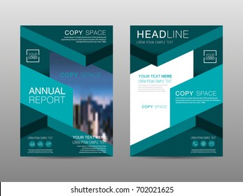 Annual report brochure layout design template, Leaflet advertising, poster, magazine, Business Financial for background, Empty copy space, Flat style vector illustration artwork A4 size.
