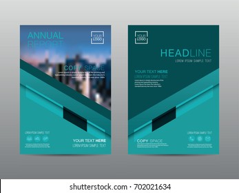 Annual report brochure layout design template, Leaflet advertising, poster, magazine, Business Financial for background, Empty copy space, Flat style vector illustration artwork A4 size.