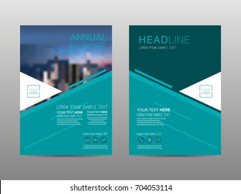 Annual report brochure layout design template, Leaflet advertising, poster, magazine, Business Financial for background, Empty copy space, Flat style vector illustration artwork A4 size.