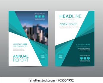 Annual report brochure layout design template, Leaflet advertising, poster, magazine, Business Financial for background, Empty copy space, Flat style vector illustration artwork A4 size.