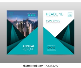 Annual report brochure layout design template, Leaflet advertising, poster, magazine, Business Financial for background, Empty copy space, Flat style vector illustration artwork A4 size.