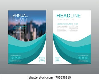 Annual report brochure layout design template, Leaflet advertising, poster, magazine, Business Financial for background, Empty copy space, Flat style vector illustration artwork A4 size.