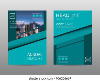Annual report brochure layout design template, Leaflet advertising, poster, magazine, Business Financial for background, Empty copy space, Flat style vector illustration artwork A4 size.