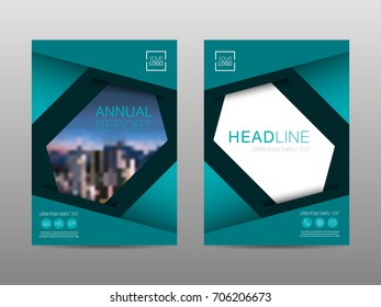 Annual report brochure layout design template, Leaflet advertising, poster, magazine, Business Financial for background, Empty copy space, Flat style vector illustration artwork A4 size.