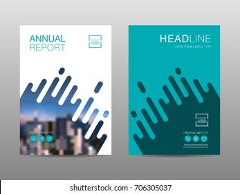 Annual report brochure layout design template, Leaflet advertising, poster, magazine, Business Financial for background, Empty copy space, Flat style vector illustration artwork A4 size.