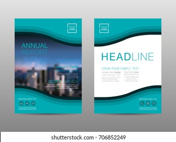 Annual report brochure layout design template, Leaflet advertising, poster, magazine, Business Financial for background, Empty copy space, Flat style vector illustration artwork A4 size.