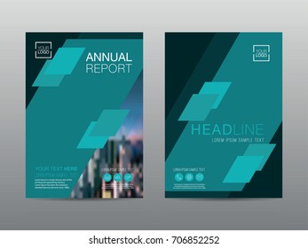 Annual report brochure layout design template, Leaflet advertising, poster, magazine, Business Financial for background, Empty copy space, Flat style vector illustration artwork A4 size.