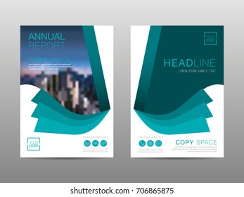 Annual report brochure layout design template, Leaflet advertising, poster, magazine, Business Financial for background, Empty copy space, Flat style vector illustration artwork A4 size.