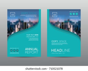 Annual report brochure layout design template, Leaflet advertising, poster, magazine, Business Financial for background, Empty copy space, Flat style vector illustration artwork A4 size.
