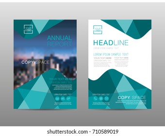 Annual report brochure layout design template, Leaflet advertising, poster, magazine, Business Financial for background, Empty copy space, Flat style vector illustration artwork A4 size.