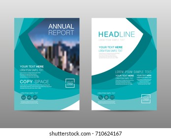 Annual report brochure layout design template, Leaflet advertising, poster, magazine, Business Financial for background, Empty copy space, Flat style vector illustration artwork A4 size.