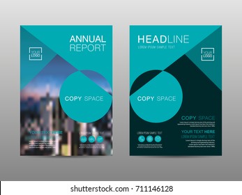 Annual report brochure layout design template, Leaflet advertising, poster, magazine, Business Financial for background, Empty copy space, Flat style vector illustration artwork A4 size.