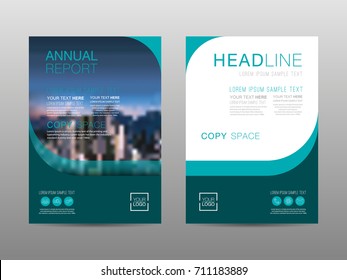 Annual report brochure layout design template, Leaflet advertising, poster, magazine, Business Financial for background, Empty copy space, Flat style vector illustration artwork A4 size.