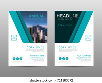 Plantilla de diseño del folleto del informe anual, Publicidad del folleto, afiche, revista, Business Financial para fondo, Espacio de copia vacío, Diseño gráfico de ilustraciones vectoriales planas tamaño A4.