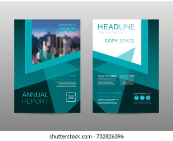 Annual report brochure layout design template, Leaflet advertising, poster, magazine, Business Financial for background, Empty copy space, Flat style vector illustration artwork A4 size.