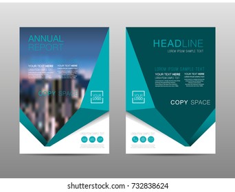 Annual report brochure layout design template, Leaflet advertising, poster, magazine, Business Financial for background, Empty copy space, Flat style vector illustration artwork A4 size.