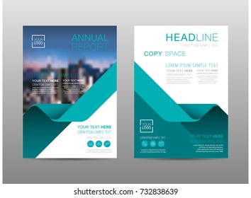 Annual report brochure layout design template, Leaflet advertising, poster, magazine, Business Financial for background, Empty copy space, Flat style vector illustration artwork A4 size.