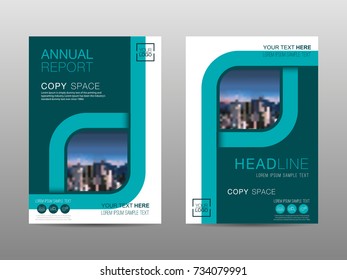 Annual report brochure layout design template, Leaflet advertising, poster, magazine, Business Financial for background, Empty copy space, Flat style vector illustration artwork A4 size.
