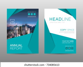 Annual report brochure layout design template, Leaflet advertising, poster, magazine, Business Financial for background, Empty copy space, Flat style vector illustration artwork A4 size.