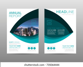 Annual report brochure layout design template, Leaflet advertising, poster, magazine, Business Financial for background, Empty copy space, Flat style vector illustration artwork A4 size.