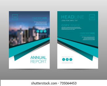 Annual report brochure layout design template, Leaflet advertising, poster, magazine, Business Financial for background, Empty copy space, Flat style vector illustration artwork A4 size.