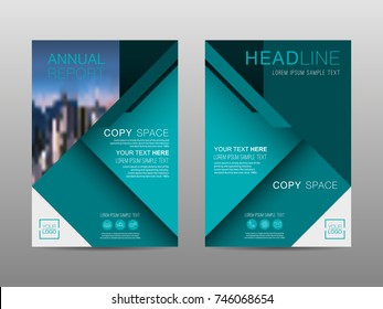 Annual report brochure layout design template, Leaflet advertising, poster, magazine, Business Financial for background, Empty copy space, Flat style vector illustration artwork A4 size.