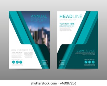 Annual report brochure layout design template, Leaflet advertising, poster, magazine, Business Financial for background, Empty copy space, Flat style vector illustration artwork A4 size.