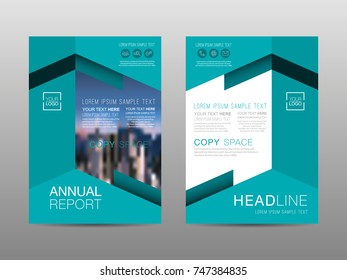 Modelo de design de layout de folheto de relatório anual, Publicidade de folheto, cartaz, revista, Finanças de negócios para fundo, Espaço de cópia vazio, Ilustração de vetor de estilo plano arte tamanho A4.