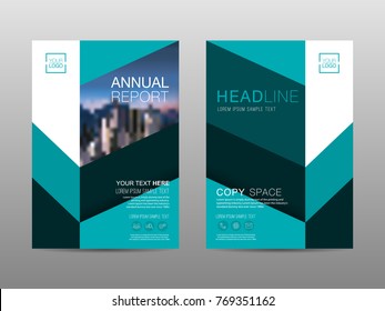 Annual report brochure layout design template, Leaflet advertising, poster, magazine, Business Financial for background, Empty copy space, Flat style vector illustration artwork A4 size.