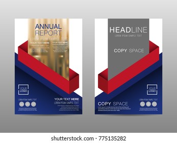 Modelo de design de layout de folheto de relatório anual, Publicidade de folheto, cartaz, revista, Finanças de negócios para fundo, Espaço de cópia vazio, Ilustração de vetor de estilo plano arte tamanho A4.