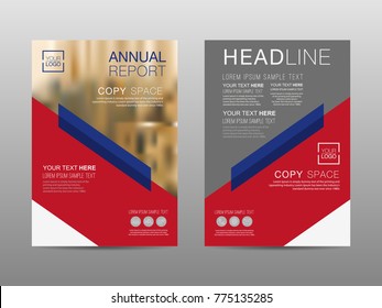 Annual report brochure layout design template, Leaflet advertising, poster, magazine, Business Financial for background, Empty copy space, Flat style vector illustration artwork A4 size.