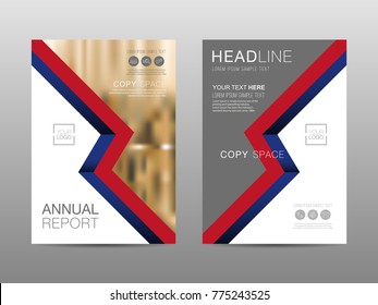 Annual report brochure layout design template, Leaflet advertising, poster, magazine, Business Financial for background, Empty copy space, Flat style vector illustration artwork A4 size.