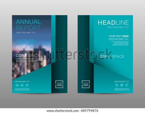 Die Broschure Layout Design Vorlage Des Jahresberichts Stock Vektorgrafik Lizenzfrei