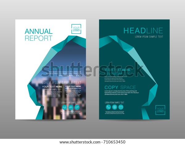 Die Broschure Layout Design Vorlage Des Jahresberichts Stock Vektorgrafik Lizenzfrei