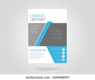 plantilla del folleto del informe anual