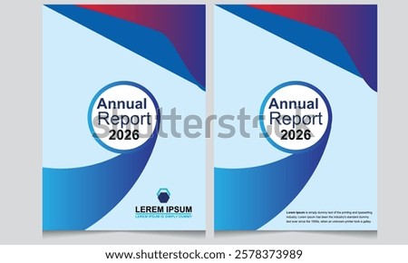 annual report brochure template design