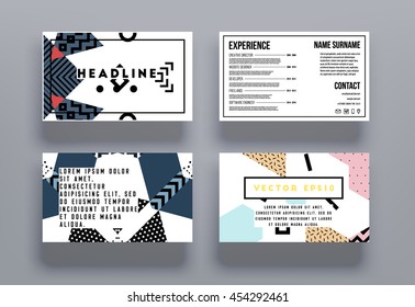 Annual report brochure template, Leaflet cover presentation, Flyer abstract flat background design, A4 layout vector.