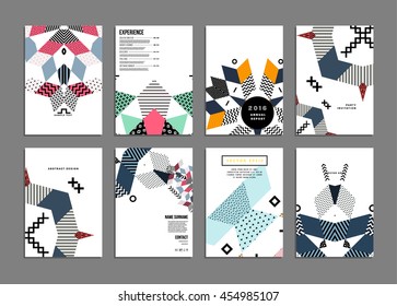 Annual report brochure template, Leaflet cover presentation, Flyer abstract flat background design, A4 layout vector.