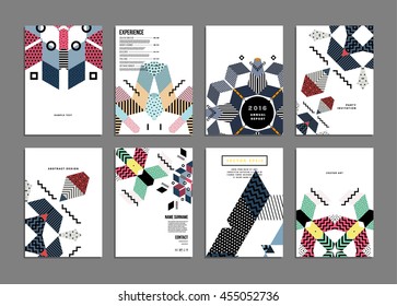 Annual report brochure template, Leaflet cover presentation, Flyer abstract flat background design, A4 layout vector.