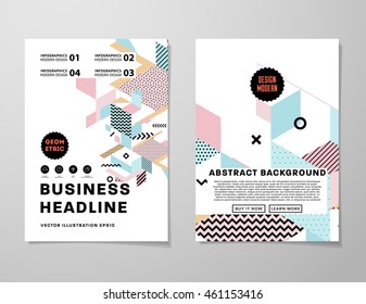 Die Broschüre des Jahresberichts, Präsentation der Faltblätter, abstrakter Flyer-Hintergrund-Design, A4-Layout-Vektorillustration.