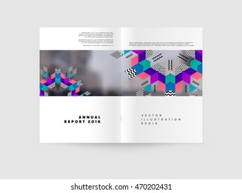 Dna Molecule Vector Brochure Template Flyer Stock Vector Royalty