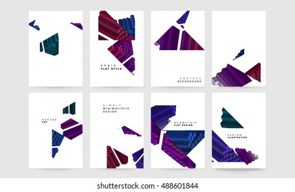 Plantilla de folleto del informe anual, Presentación de la portada del prospecto, Diseño de fondo plano abstracto del volante, vector de diseño A4.