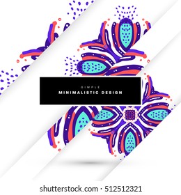 Annual report brochure template, Leaflet cover presentation, Flyer abstract flat background design, A4 layout vector.